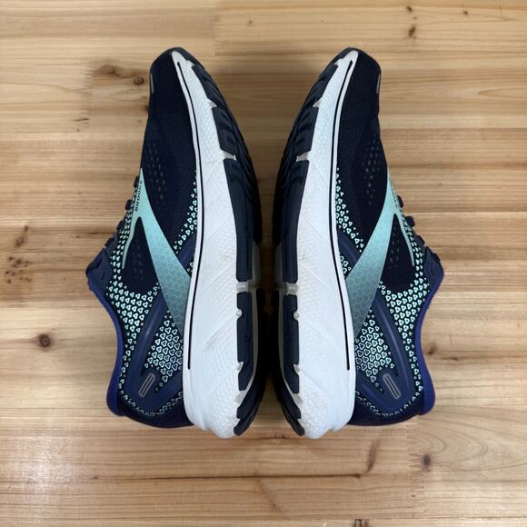 Brooks Ghost 14 Shoes Womens Size 8.5 Navy Blue Cushion Neutral Running Sneakers - Picture 9 of 11